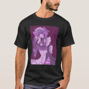 Camiseta Gótico Pastel Yami Kawaii Chica de Anime Estético