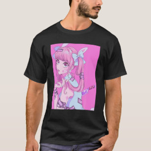Camiseta Gótico Pastel Yami Kawaii Menhera Ani estético Ros