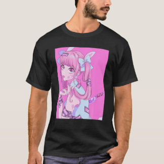 Camiseta Gótico Pastel Yami Kawaii Menhera Ani estético Ros