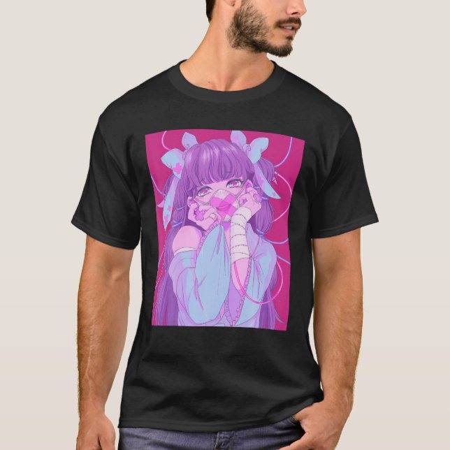 Camiseta Gótico Pastel Yami Kawaii Menhera Waifu (Anverso)