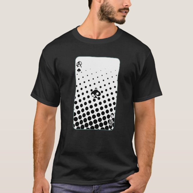 Camiseta Gótico Punk As Of Spades Tarjeta De Azar Apostador (Anverso)