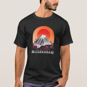 Camiseta Gótico Sakura Pastel Vapor ola Fuji Yama