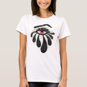 Camiseta Gótico Tatuaje De Tatuaje De Tinta Ocular