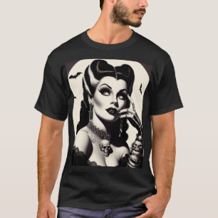Camiseta Gótico Vintage Pin-up