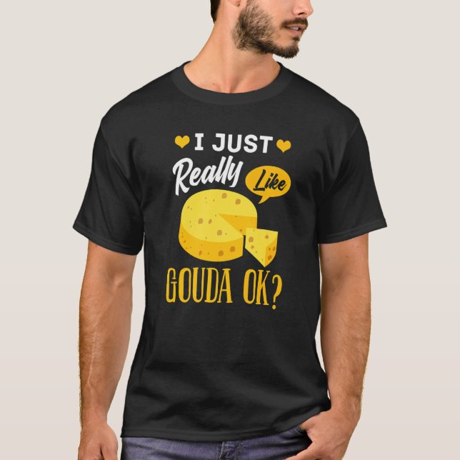 Camiseta Gouda Cheese Smoked Queso Slices Shredded (Anverso)
