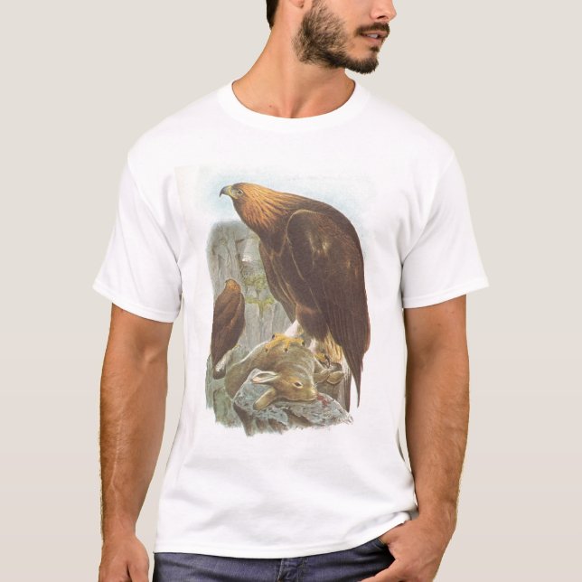 Camiseta Gould - chrysaetos de Eagle de oro - de Aquila (Anverso)
