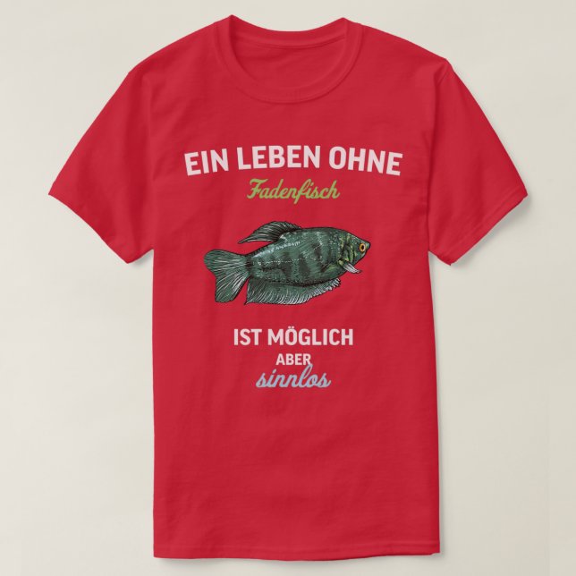 Camiseta Gourami Acuario de Pescado Ornamental Regalo de Pe (Diseño del anverso)