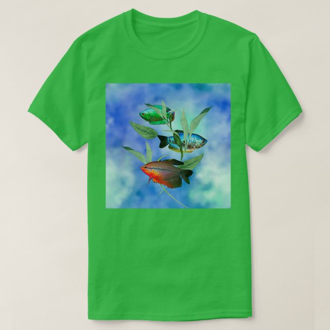 Camiseta Gouramis Pearl Dwarf Gourami Tropical Aquarium Fis (Diseño del anverso)