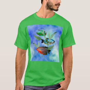 Camiseta Gouramis Pearl Dwarf Gourami Tropical Aquarium Fis