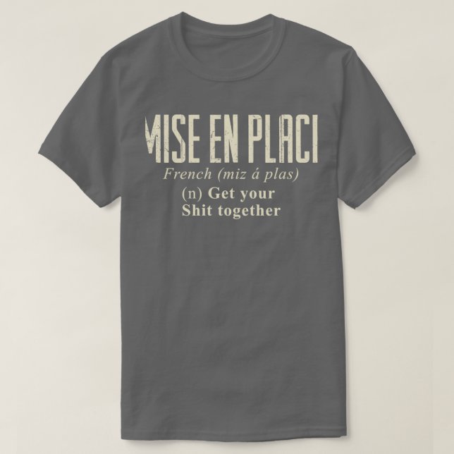 Camiseta Gourmet Commis Chef de Mise En Place (Diseño del anverso)