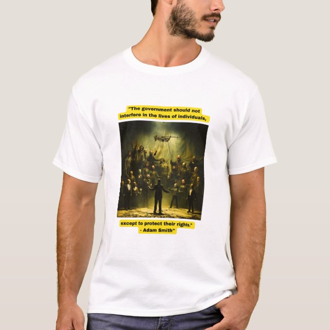 Camiseta "Government: protect rights, not interfere."   (Anverso)