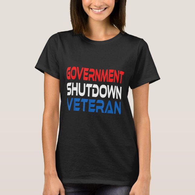 Camiseta Government Shutdown Veteran  (Anverso)