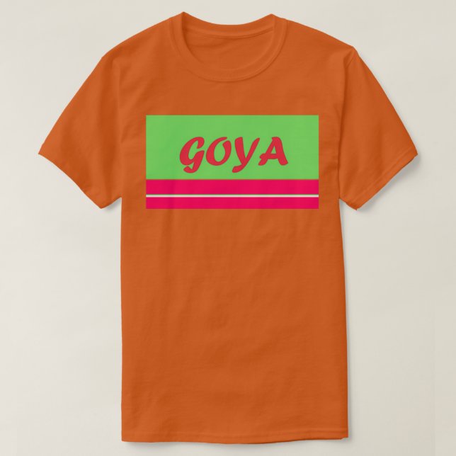 Camiseta Goya (Diseño del anverso)