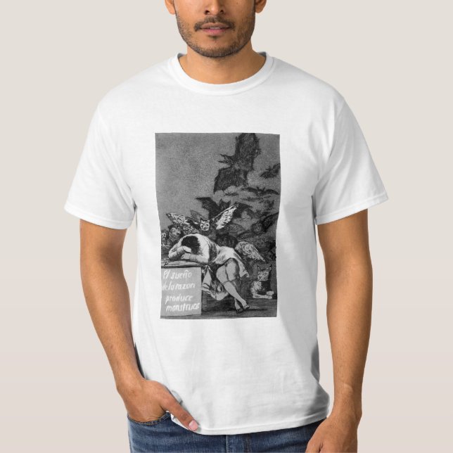 Camiseta Goya el sueño de la razón produce a monstruos (Anverso)