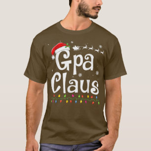 Camiseta Gpa Claus Funny Family Santa Pajamas Navidades Ide