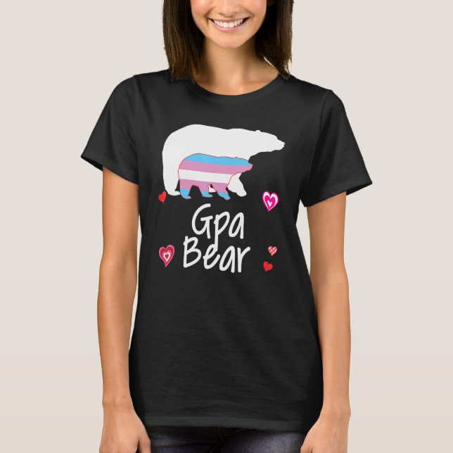 Camiseta Gpa Lgbt Oso Trasgénero Arcoiris Lgbt Lesbiana Gay (Anverso)