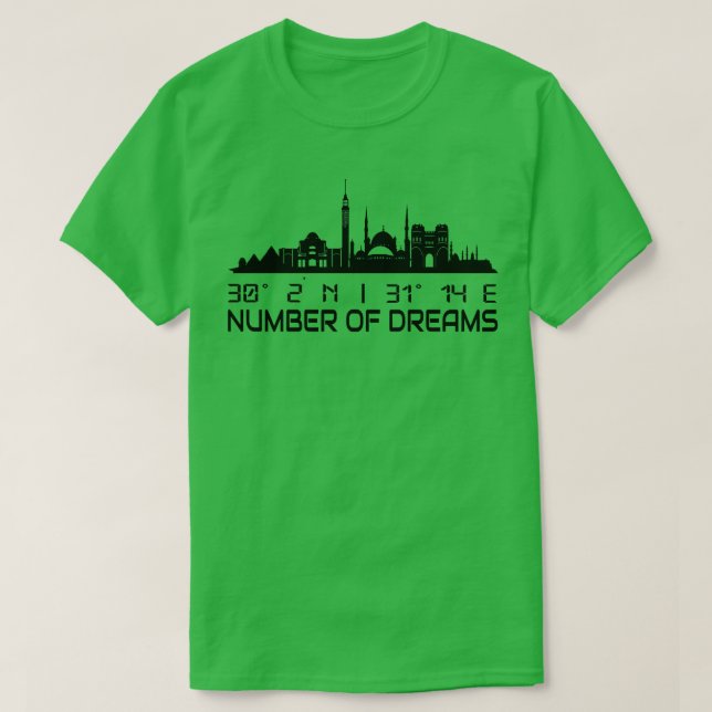 Camiseta Gps en línea aérea de El Cairo coordina Egipto 1 (Diseño del anverso)