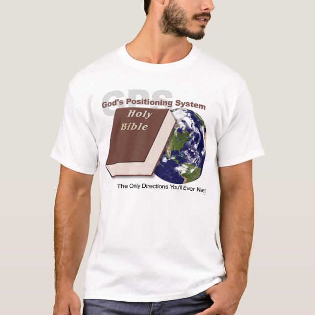 Camiseta GPS - sistema de la colocación de dios (Anverso)
