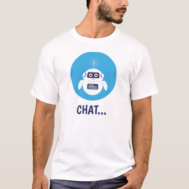 Camiseta GPT Chatbot - Robot with Artificial Intelligence (Anverso)