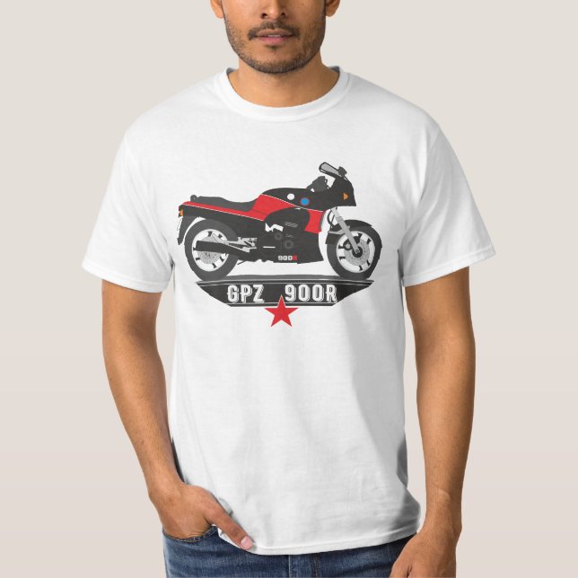 Camiseta GPZ900R Biker Motorrad (Anverso)
