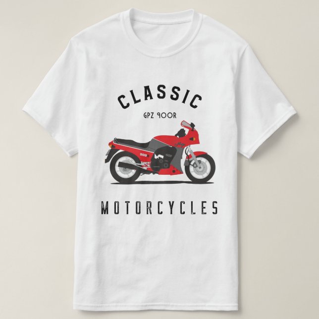 Camiseta GPZ 900R Ninja ZX900A Motorrad Biker (Diseño del anverso)