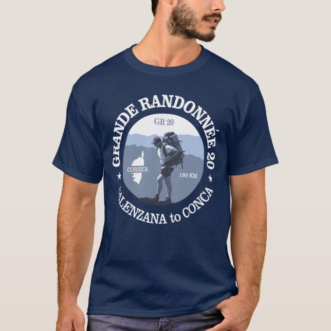 Camiseta GR20 Córcega (BG) (Anverso)