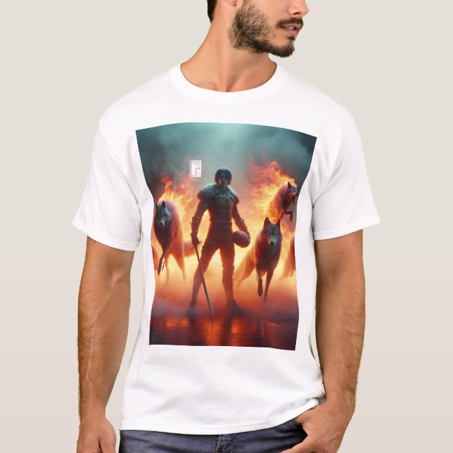 Camiseta GR8 Vida El Wolve$ (Fuente negra) (Anverso)