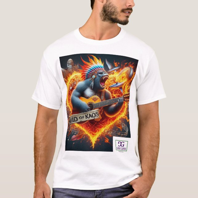 Camiseta GR8 Vida x Mundo del Kaos (Anverso)