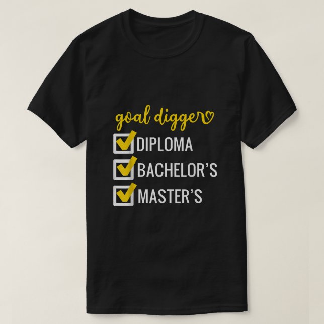 Camiseta Gr Grado de Maestría en Citas Inspiradoras de Marc (Diseño del anverso)