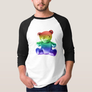 Camiseta Gra de arcoiris de osito metalizado cepillado de S