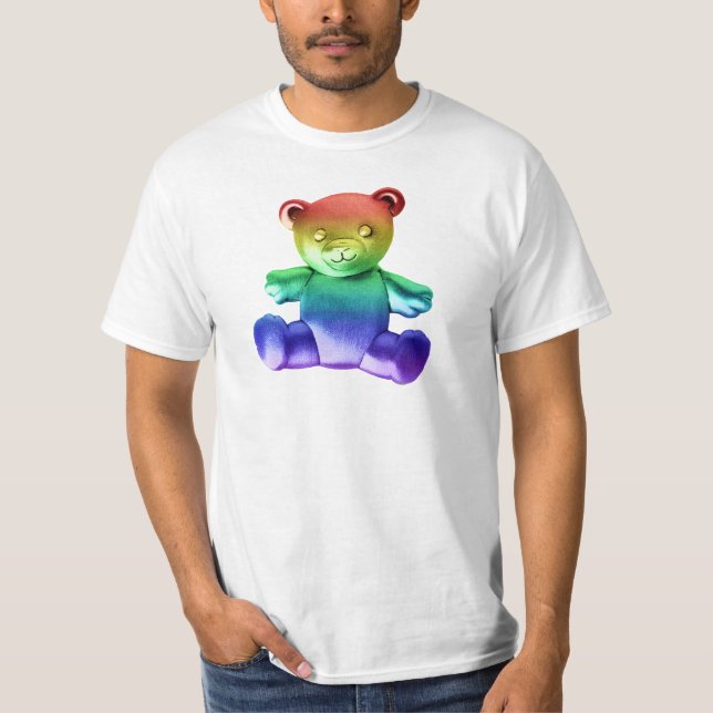 Camiseta Gra de arcoiris de osito metalizado cepillado de S (Anverso)
