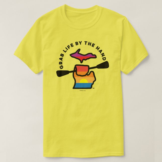 Camiseta Grab Life by the Hand™ Paddle Sunset T-Shirt (Diseño del anverso)