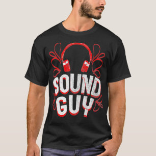 Camiseta Grabación de audífonos de Sound Guy Design Audio E