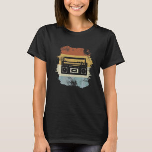 Camiseta Grabación de cassette de Getto Blaster con estilo 
