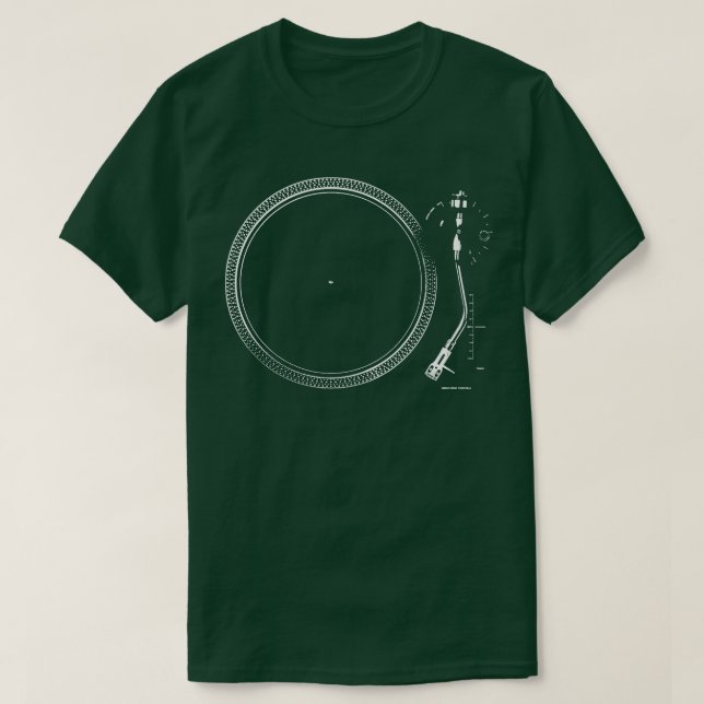 Camiseta Grabación de vinilo de audio de música retro girab (Diseño del anverso)