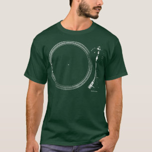 Camiseta Grabación de vinilo de audio de música retro girab