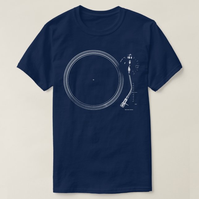 Camiseta Grabación de vinilo de audio de música retro girab (Diseño del anverso)