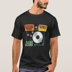 Camiseta Grabación de Vinilo Recogiendo Registro de Desició