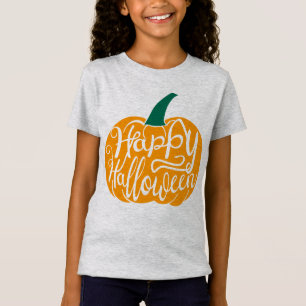 Camiseta Grabación feliz de Halloween con calabaza tallada