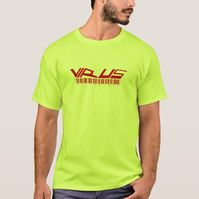 Camiseta Grabaciones/001 del virus (Anverso)