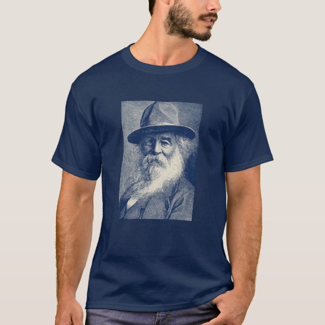 Camiseta Grabado de Walt Whitman (Anverso)