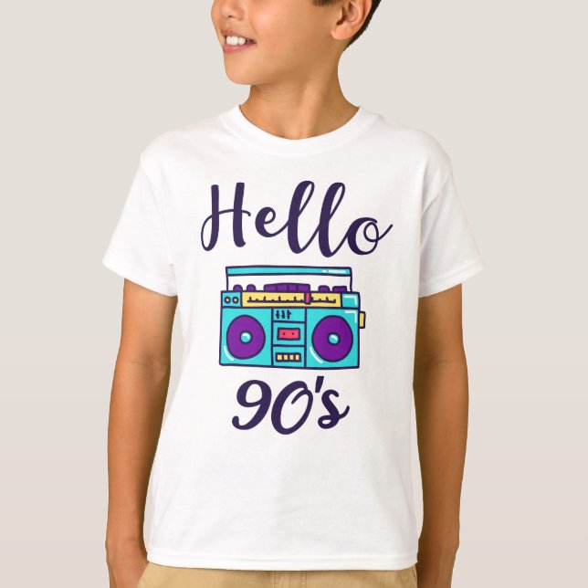 Camiseta Grabador de audio de radio de los años 90 (Anverso)