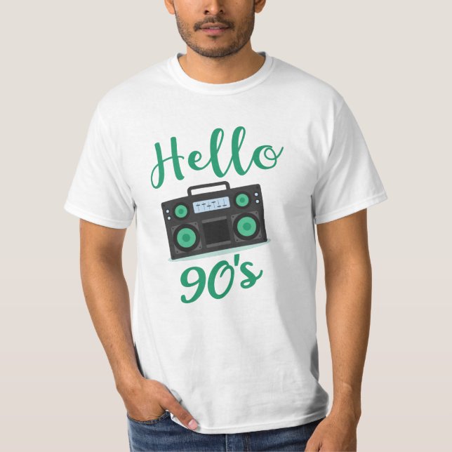 Camiseta Grabador de audio de radio de los años 90 (Anverso)