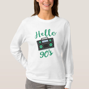Camiseta Grabador de audio de radio de los años 90