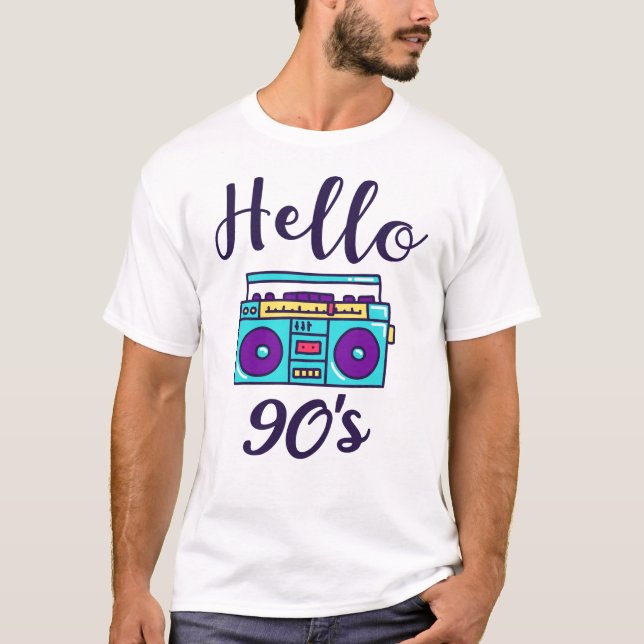 Camiseta Grabador de audio de radio de los años 90 (Anverso)