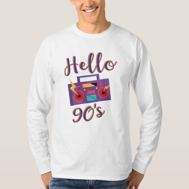 Camiseta Grabador de audio de radio de los años 90 (Anverso)