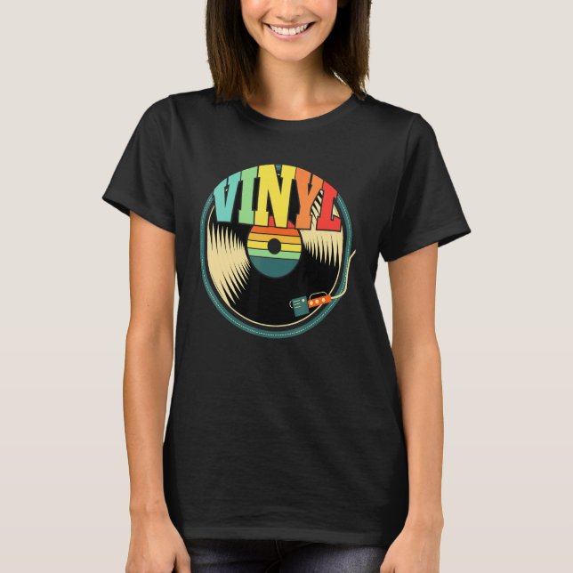 Camiseta Grabador de música vinícola convertible (Anverso)