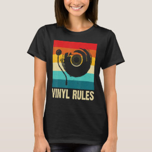 Camiseta Grabador de música Vinyl Records Collector Vinyl R
