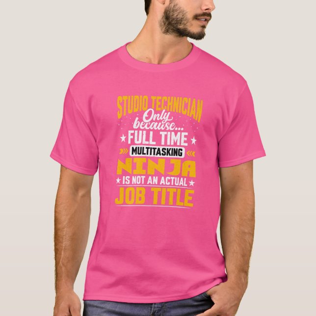 Camiseta Grabador de Studio Job Title Studio (Anverso)