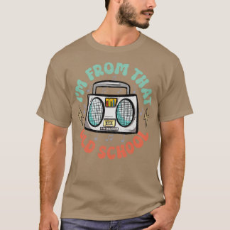 Camiseta Grabadora de cintas de cassette de escuela antigua